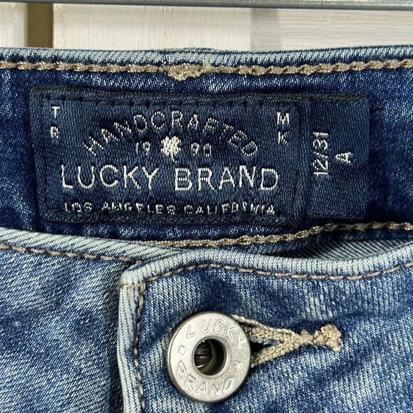 Lucky Brand Jeans Size 12 12/31 Lolita Skinny Stretch Raw Hem Ankle - Picture 11 of 14